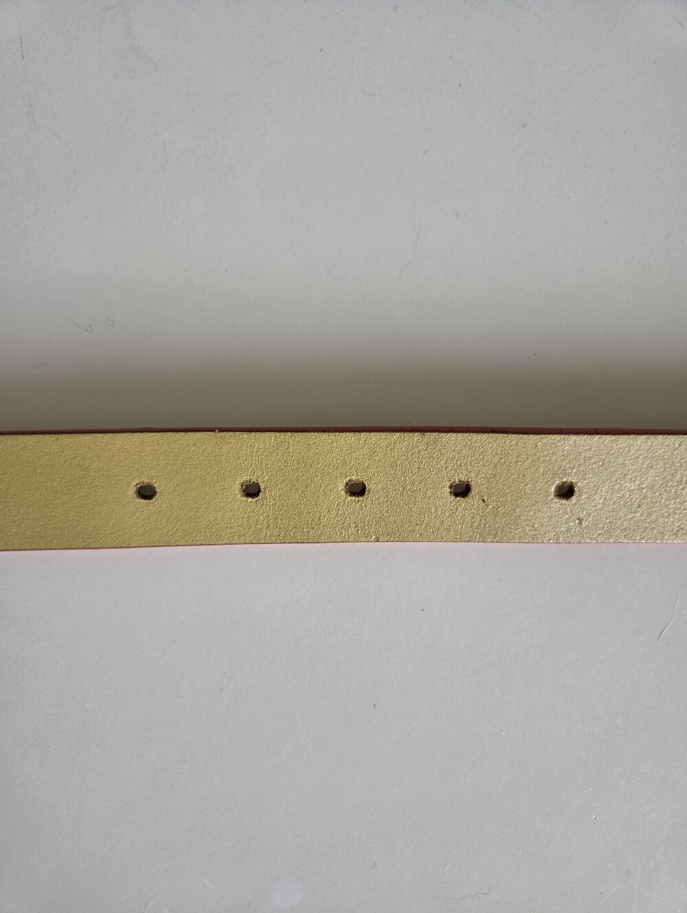 boden women's yellow leather belt xs red edge brass buckle classic casual - Picture 3 of 5